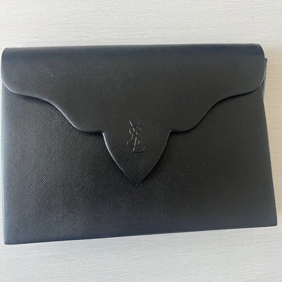 YSL BLACK CLUTCH - Picture 1 of 2